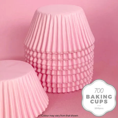 Plain Baking Cups - Cupcake Cases - Pink (Standard)