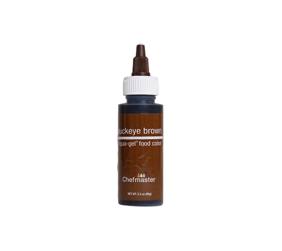 Chefmaster Buckeye Brown Liqua-Gel 2.3oz bottle