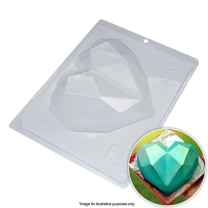 BWB Geometric Heart Chocolate Mould