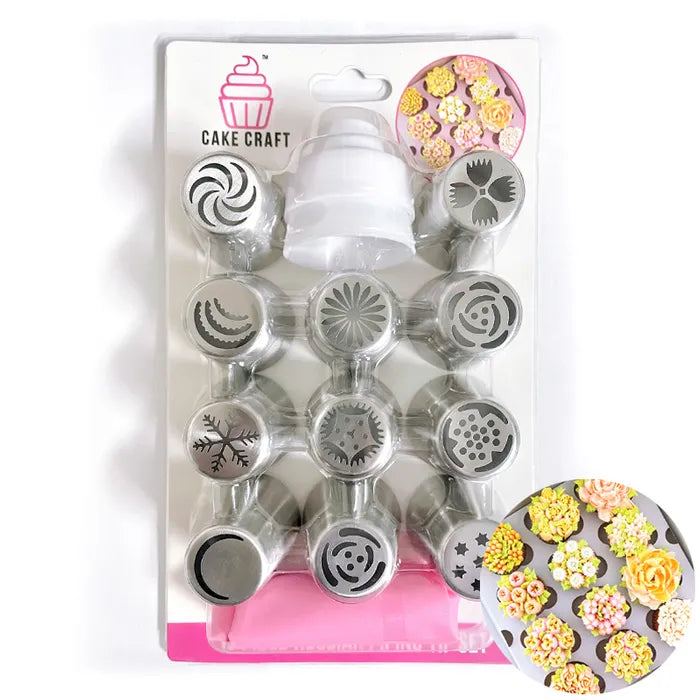 Cake Craft Flower Piping Tip Set