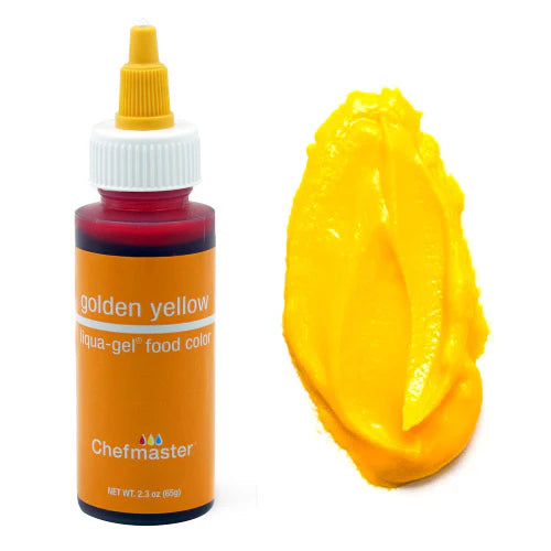 Chefmaster Gel Colour - Golden Yellow (65g bottle)