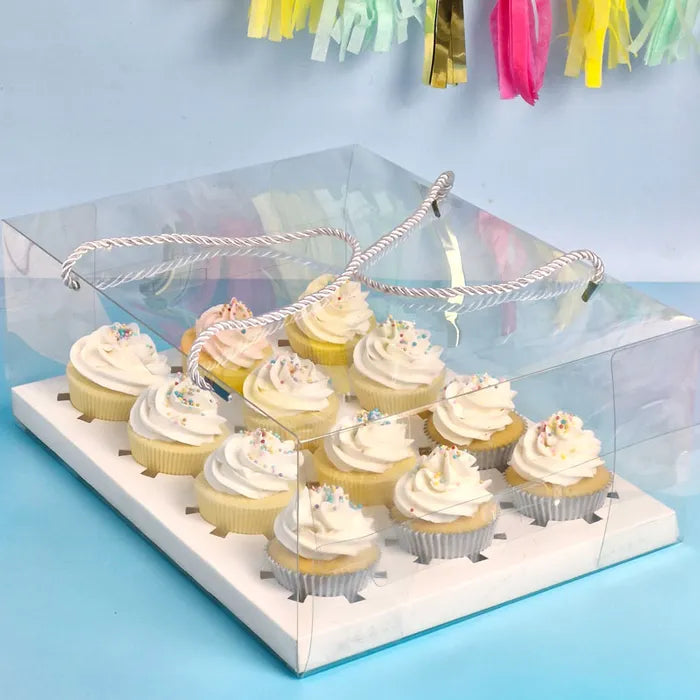 Clear Cupcake Box - 12 Holes - BULK x20 NORTH ISLAND ONLY