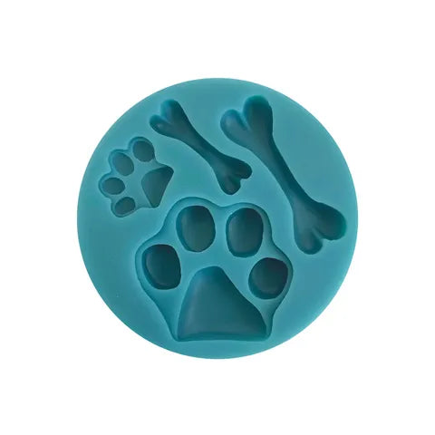 Dog Bone and Paw Silicone Mould