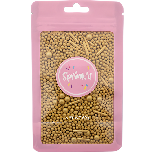 Sprink'd Metallic Mix Gold 60g resealable pouch