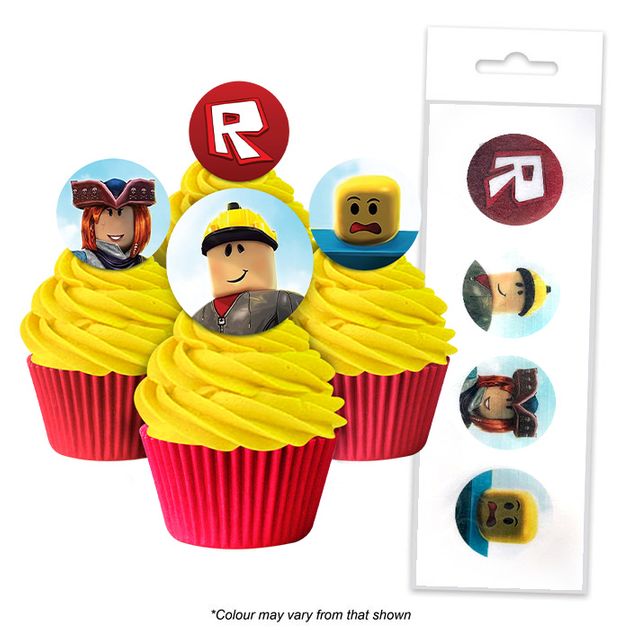 Roblox Edible Wafer Cupcake Toppers 16 Piece