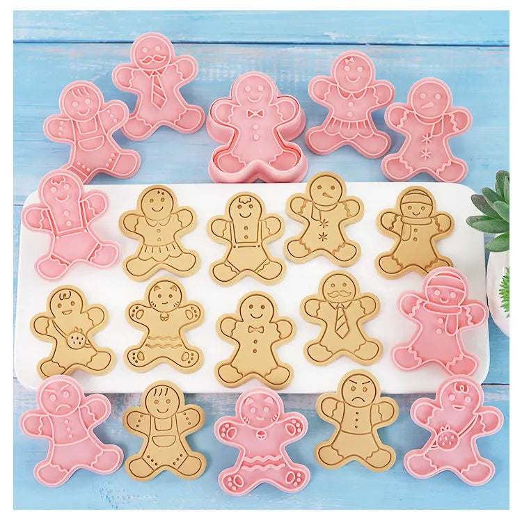 Gingerbread People Cutter and Embosser Set