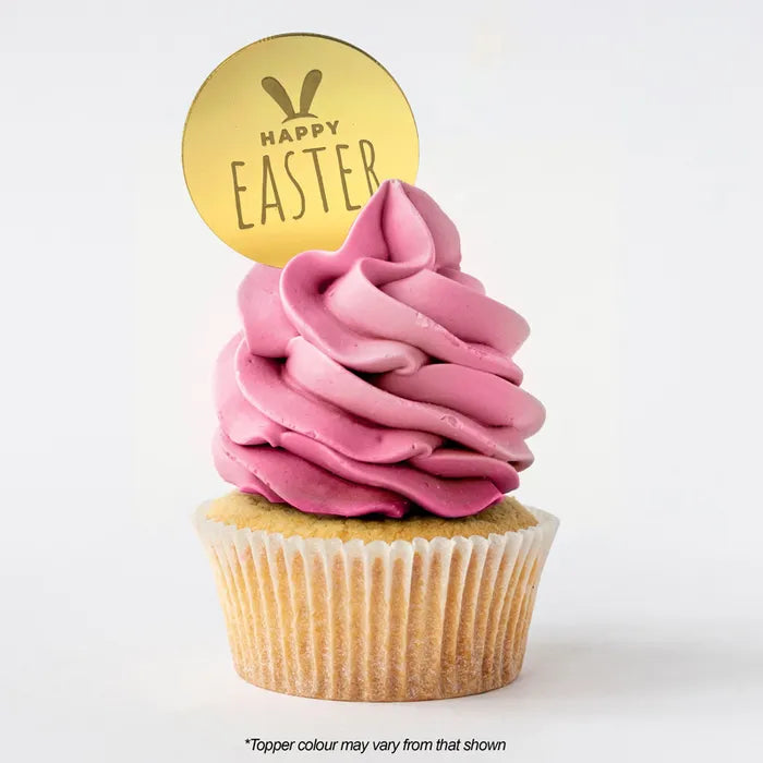 Happy Easter Mini Topper Plaque - Gold