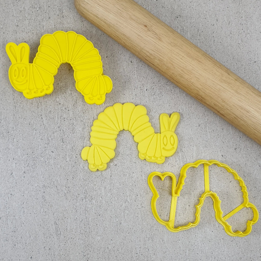 Custom Cookie Cutters Cutter and Embosser - Hungry Catterpillar