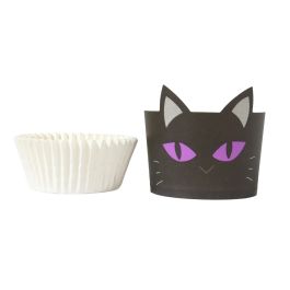 PME Baking Cups with Cupcake Cases - Black Cat (Set of 12)