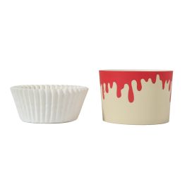 PME Baking Cups with Cupcake Cases - Dripping Blood (Set of 12)