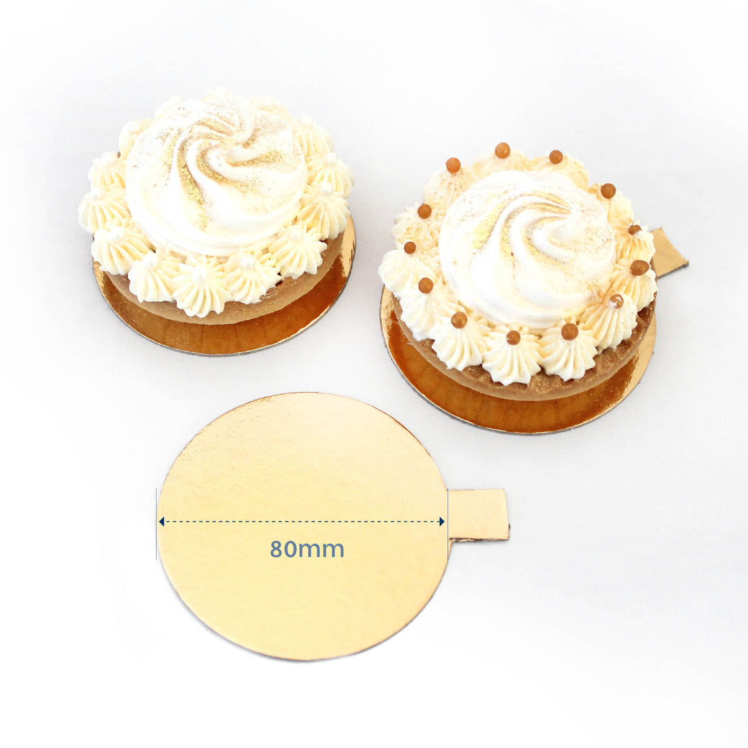 8cm Individual Dessert Round Cake Card - 50pk