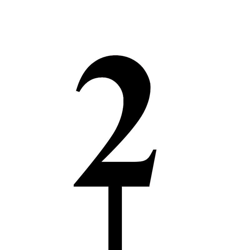 CW Classic Number Cake Topper 2 - Gold or Black