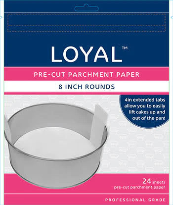 Loyal Pre-Cut Parchment Paper - Round 8"