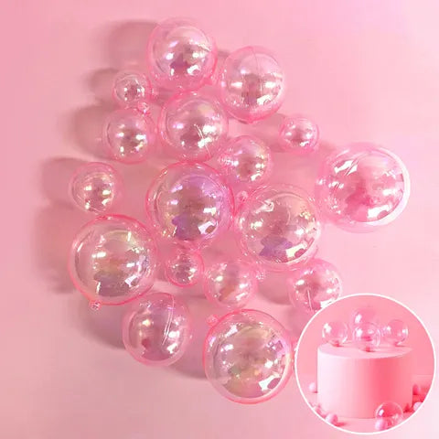 Cake Ball Toppers 20pc - Pink Opaque