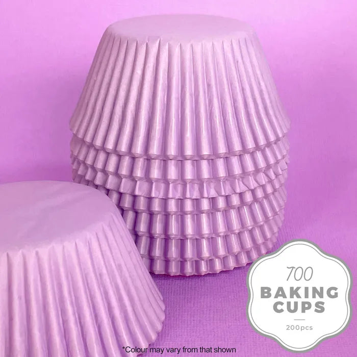 Plain Baking Cups - Cupcake Cases - Pastel Lilac