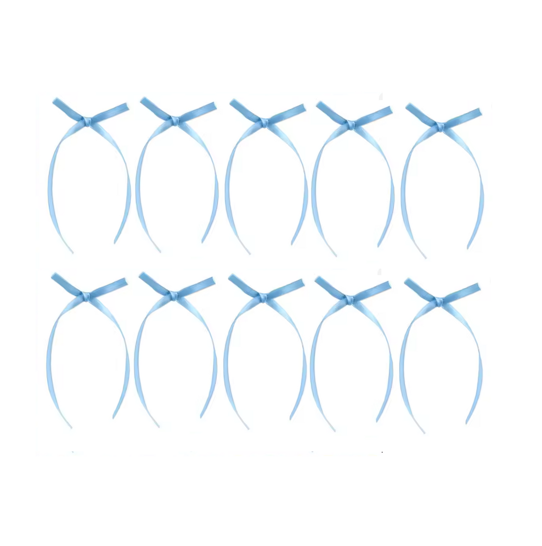 Ribbon Bow 10pk - Blue