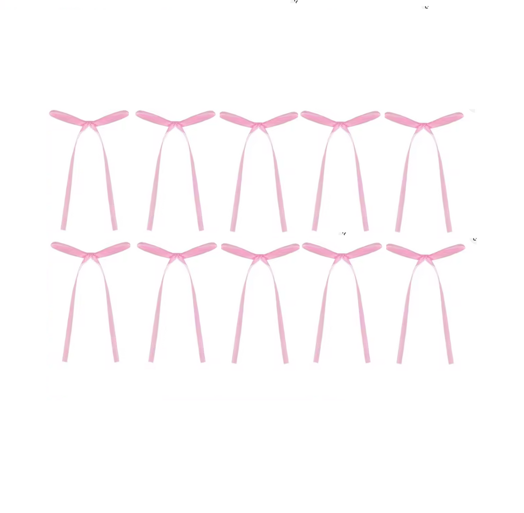 Ribbon Bow 10pk - Pink