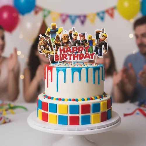 Roblox Cardstock Cake Topper Set