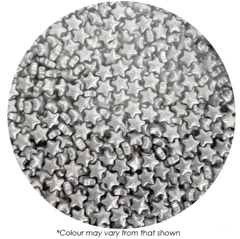 Sprink'd Small Silver Stars Sprinkles 100g - Best Before 12/3/2026