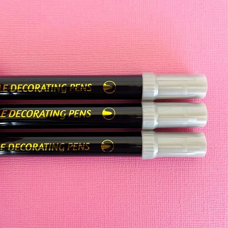 Vivid Edible Metallic Markers - Silver 3pk