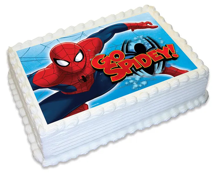 Spiderman Icing Image - A4 Rectangle