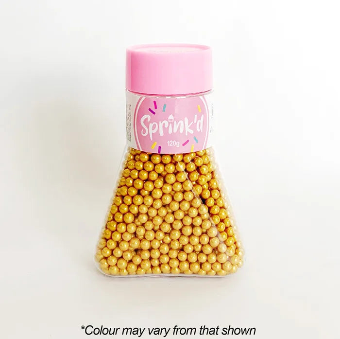 Sprink'd Cachous / Pearls - Gold