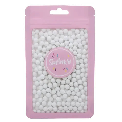 Sprink’d Cachous - 4mm Pearls - White