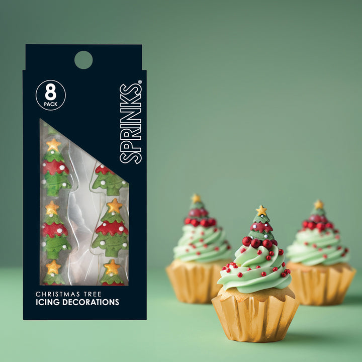 Sprinks Christmas Tree Icing Decorations