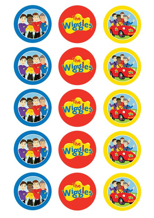 The Wiggles Cupcake Edible Icing Images