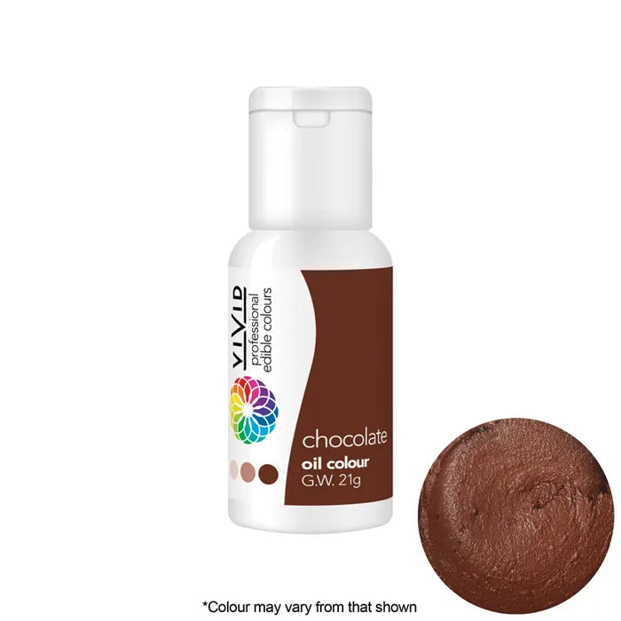 Vivid Oil Based Colouring - Chocolate Brown 21g