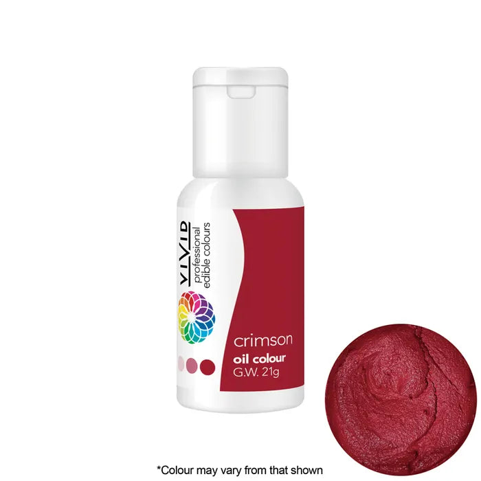 Vivid Oil Based Colouring - Crimson 21g