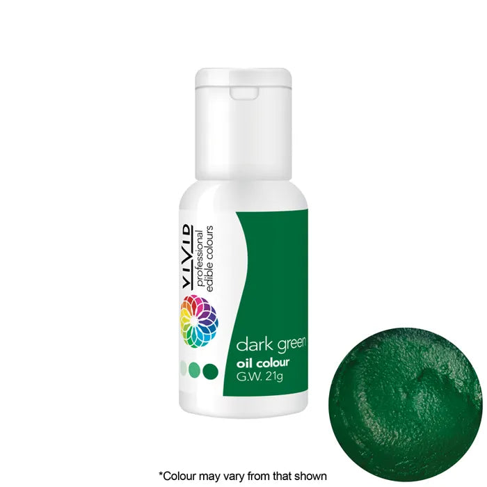 Vivid Oil Based Colouring - Dark Green 21g
