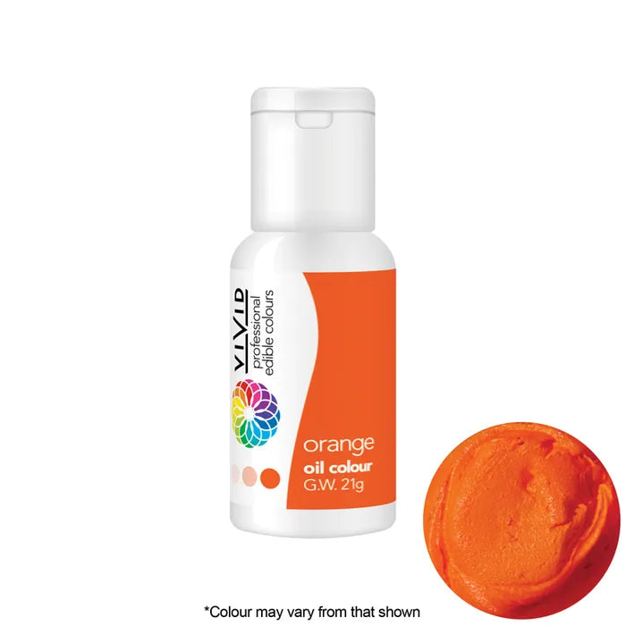Vivid Oil Based Colouring - Orange 21g