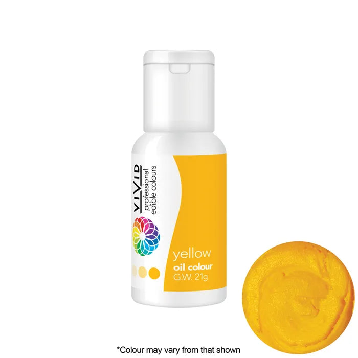 Vivid Oil Based Colouring - Yellow 21g