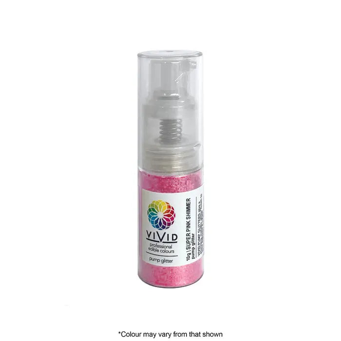 Vivid Pump Shimmer Glitter - Super Pink
