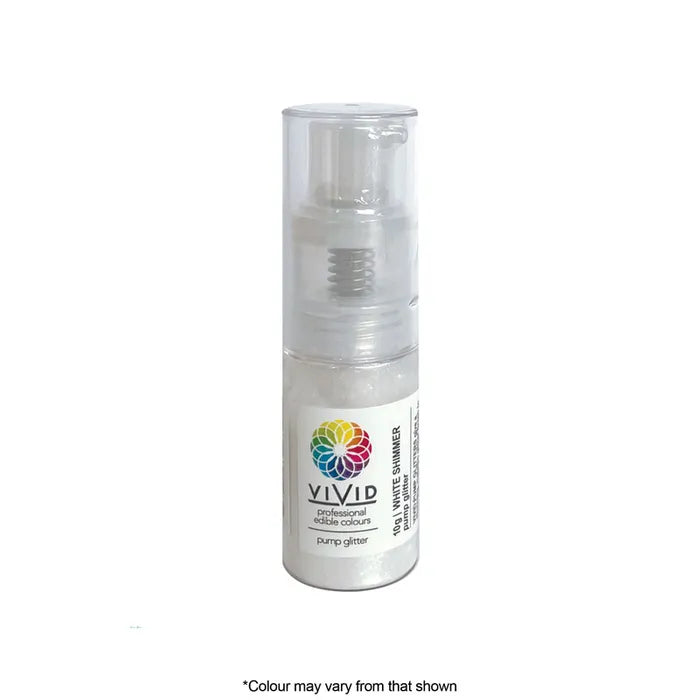 Vivid Pump Shimmer Glitter - Pearl White Shimmer