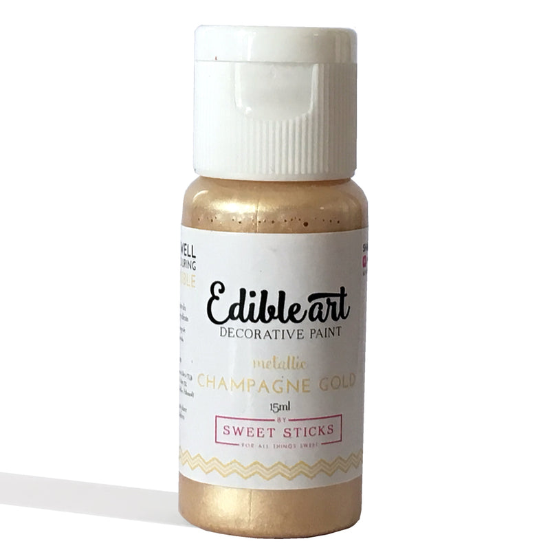 Edible Art Paint - Metallic Champagne Gold