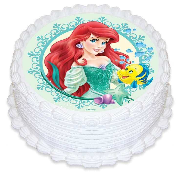 Edible Icing Cake Image - Ariel Little Mermaid