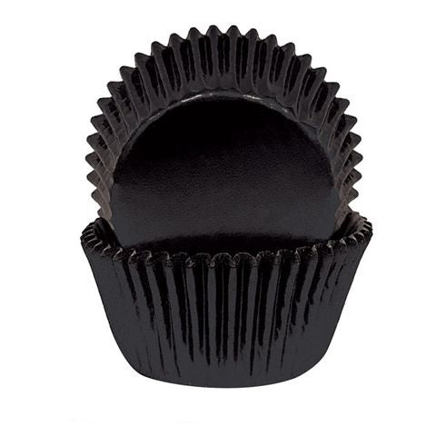 Black Foil Baking Cups - Cupcake Cases