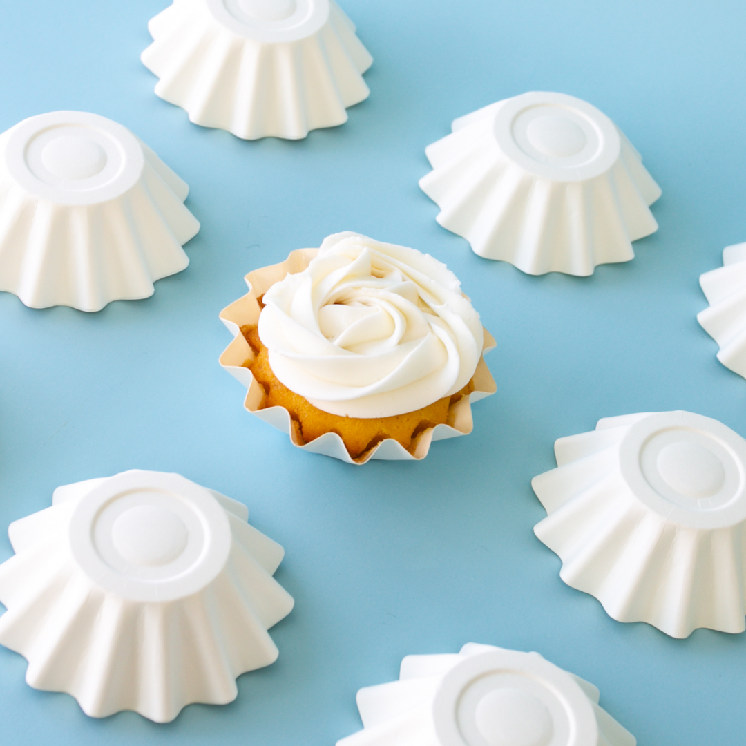 Bloom Baking Cups - White