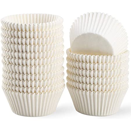 BULK Plain White Baking Cups - Cupcake Cases x500