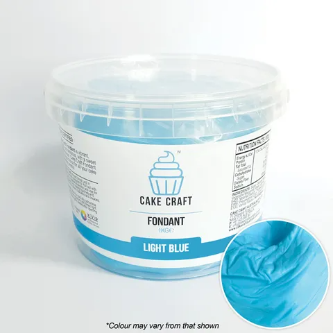 Cake Craft Fondant 1kg - Light Blue
