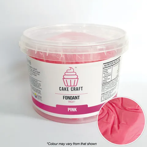 Cake Craft Fondant 1kg - Pink