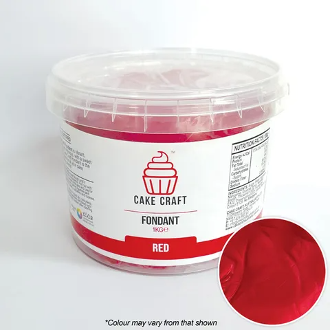 Cake Craft Fondant 1kg - Red