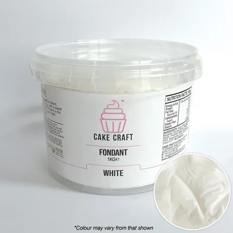 Cake Craft Fondant 1kg - White