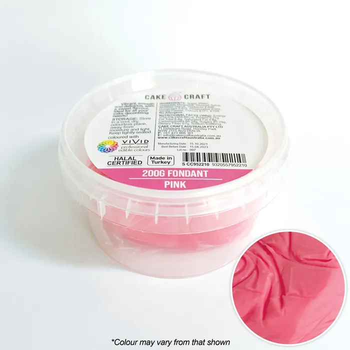 Cake Craft Fondant 200g - Pink