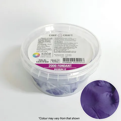 Cake Craft Fondant 200g - Purple