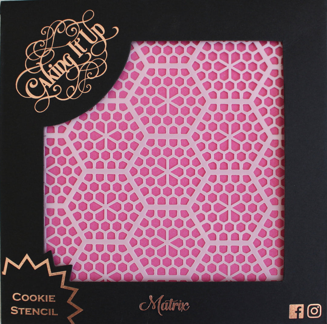 Caking It Up - Matrix Cookie Stencil