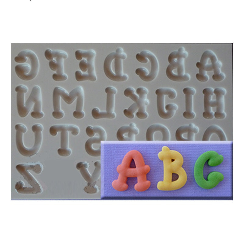 Carnival Font Silicone Mould - Upper Case Letters