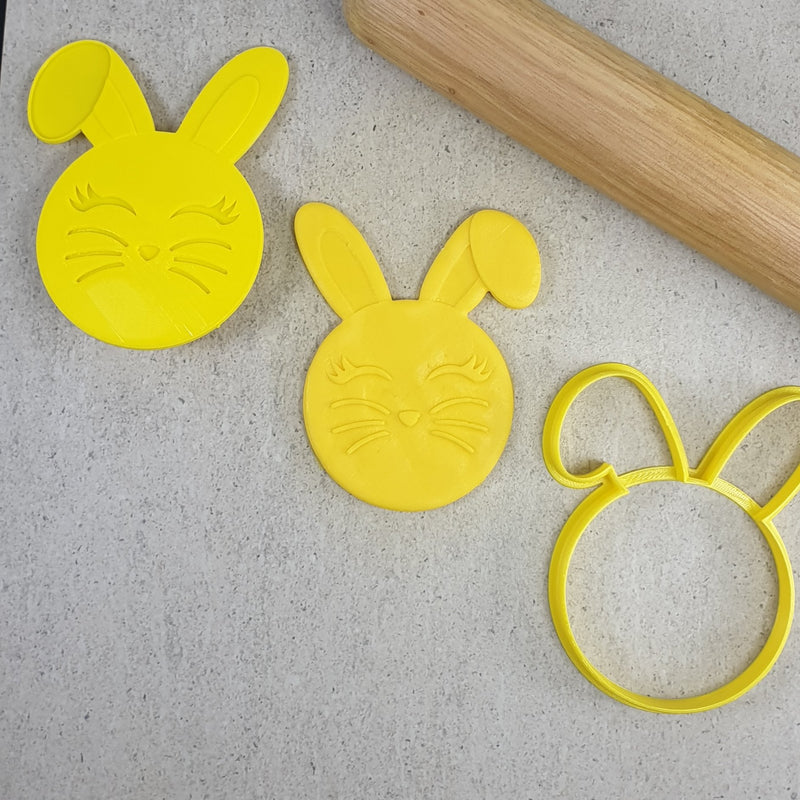 Custom Cookie Cutters Bunny Cutter and 3Dmbosser Set